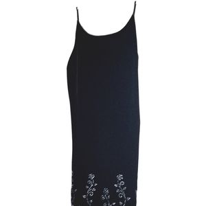 Status Collection womens size large black spaghetti strap dress